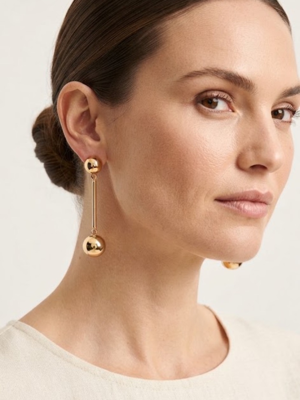 NWT J. Crew Gold BAR Drop Earrings